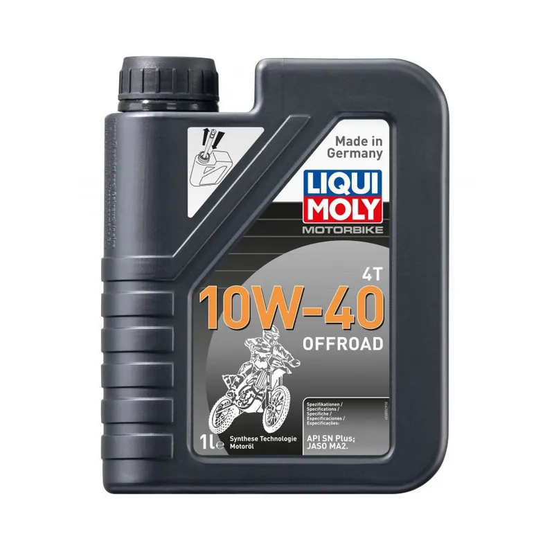 Nie przegap Olej silnikowy półsyntetyczny do motocykli Liqui Moly 10W40 Offroad 4 litry