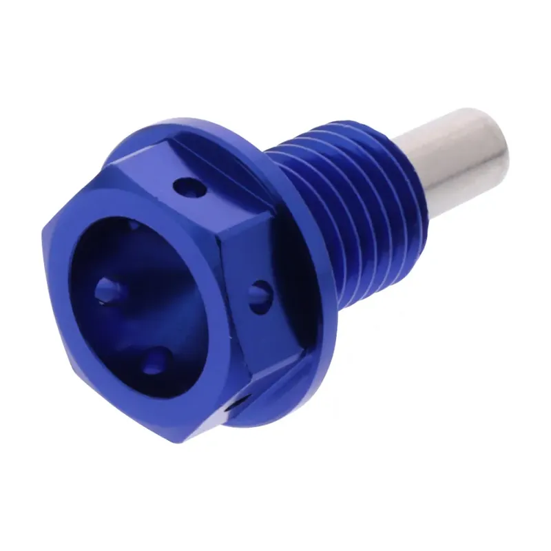 Śruba spustu oleju magnetyczna JMP M12x1,50 mm dł.15 mm aluminiowa Racing [niebieski] Ograniczona ilość