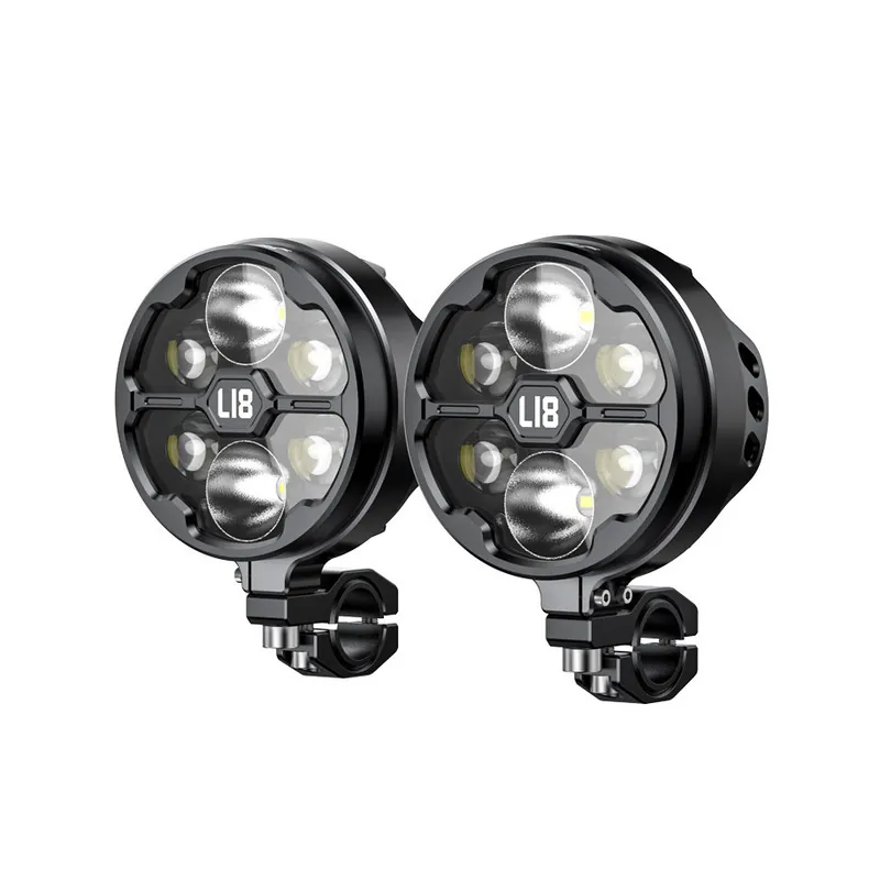 Lampy pomocnicze Loboo L18S światło drogowe i mijania (czarne) Do wyczerpania zapasów