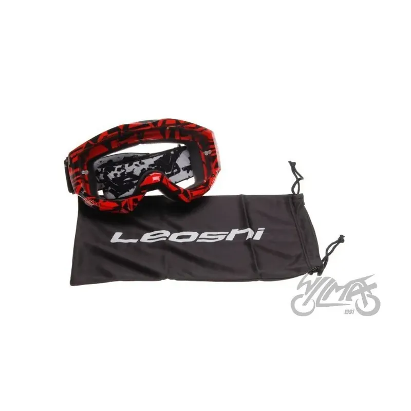 Gogle enduro Leoshi no. 3 czerwone Kup online