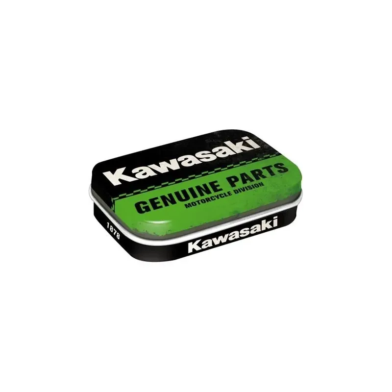 Zniżka Metalowe pudełko z miętówkami, Mint Box "Kawasaki-Geniune Parts" 81396