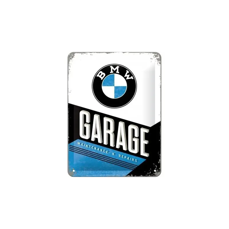 Zniżka Tablica metalowa, plakat 15x20cm "BMW Garage" 26212