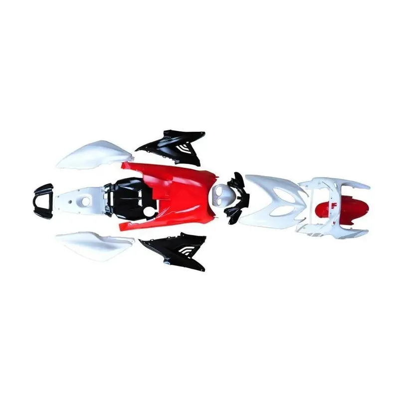 Bezpieczne zakupy Zestaw plastików czarno czerwony do Yamaha Aerox (13 elementów)