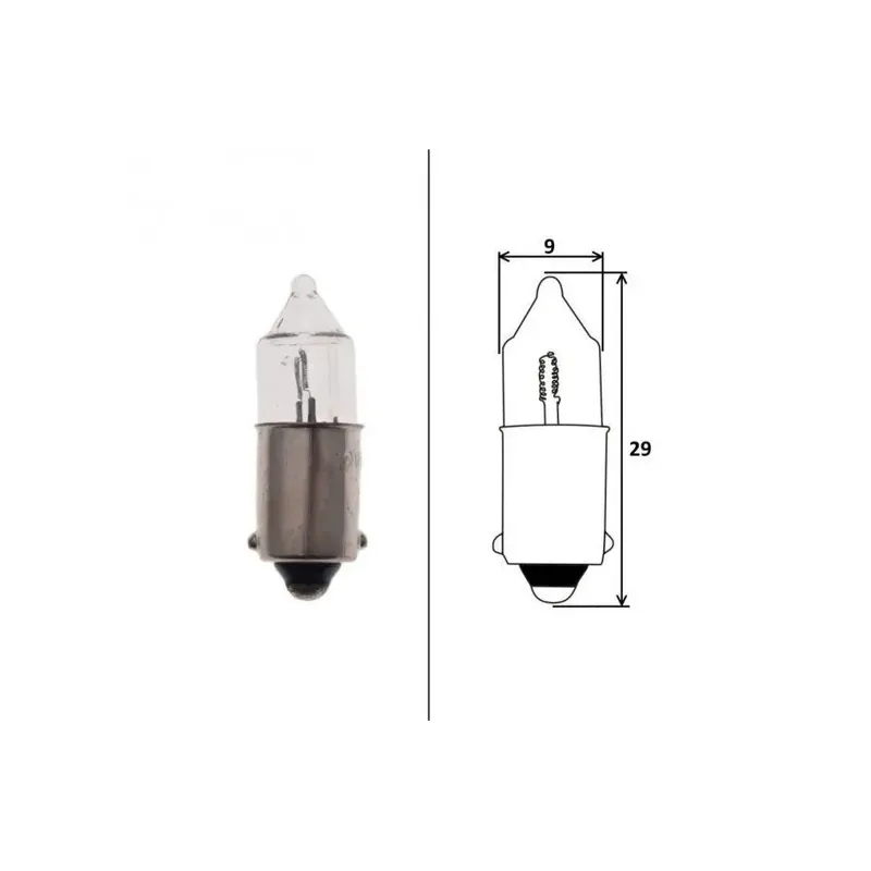 Dodaj do koszyka Żarówka Awina 12V 23W BA9S do mini ST1279 (bez homologacji EEC) (cena za sztukę)