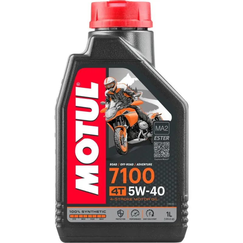 Olej silnikowy syntetyczny 4T Motul 7100 Synthetic 4T 5W-40 1L (104086) Popularny