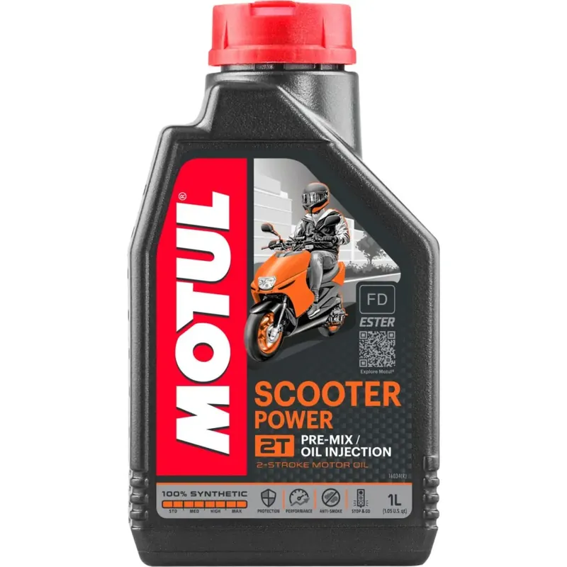 Olej silnikowy syntetyczny 2T Motul Scooter Power 2T 1L (105881) Hit sprzedaży