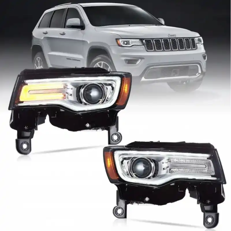 LAMPA LAMPY FULL LED DRL VLAND KOMPLET JASNE JEEP GRAND CHEROKEE WK2 14-21 Oferta czasowa