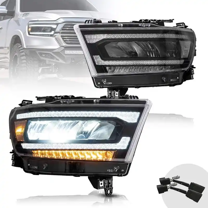 DODGE RAM 1500 2019- LAMPA LAMPY LED VLAND KOMPLET LEWA + PRAWA BIAŁY OBRYS Wybór klientów