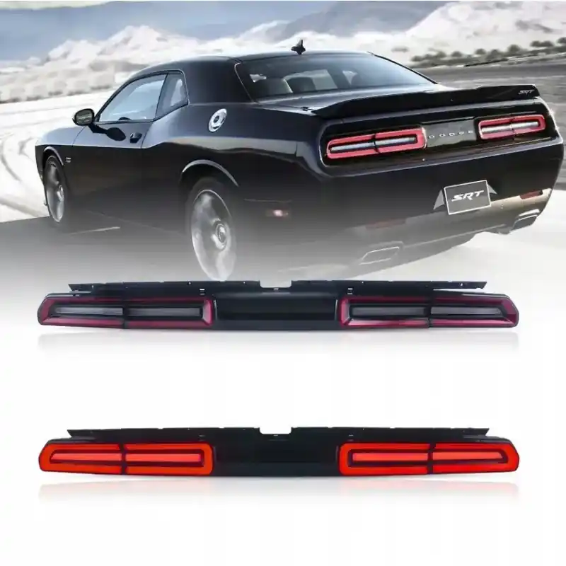 DODGE CHALLENGER 2008-2014 LAMPA LAMPY TYŁ BLENDA KPL EUROPA LED VLAND RED Kup teraz