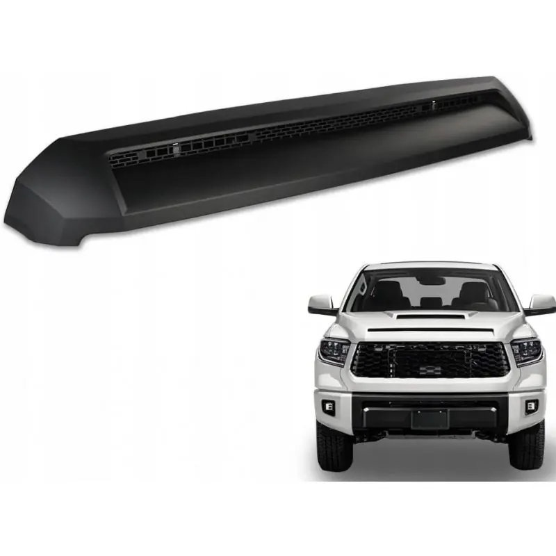 Tani LISTWA NAKŁADKI GÓRNA ATRAPA MASKI CZARNA MATOWA TOYOTA TUNDRA 2014-2021
