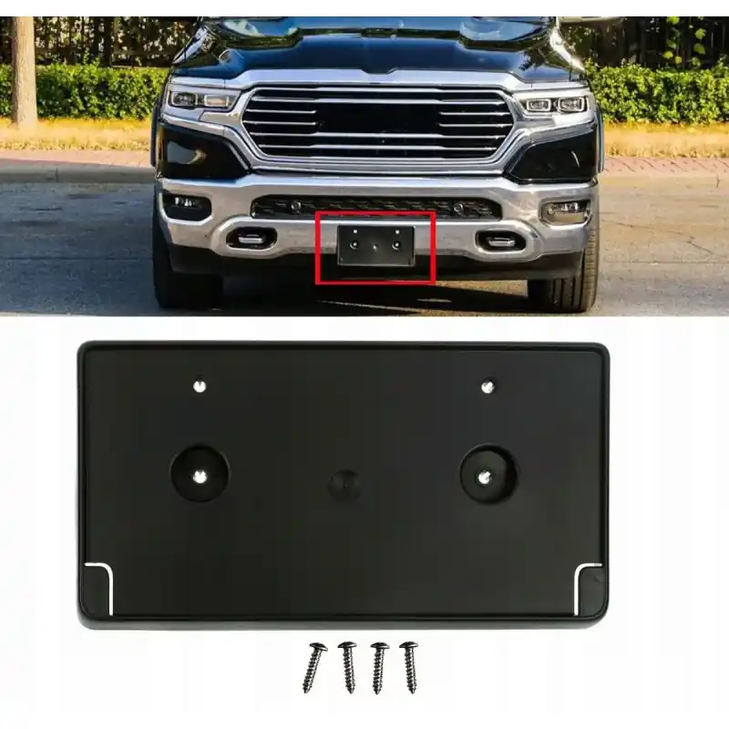 DODGE RAM 1500 2019-2024 PODSTAWA RAMKA TABLICY REJESTRACYJNEJ USA Ekspresowa dostawa