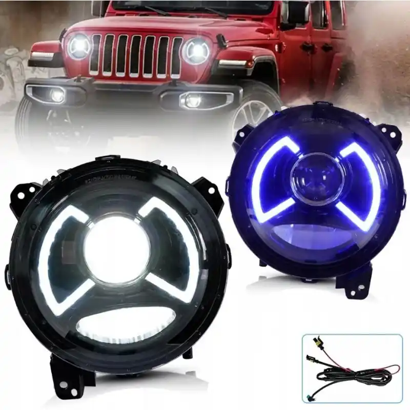 LAMPA LAMPY 9‘‘ LED VLAND JEEP WRANGLER JL 2018-23 Promocja